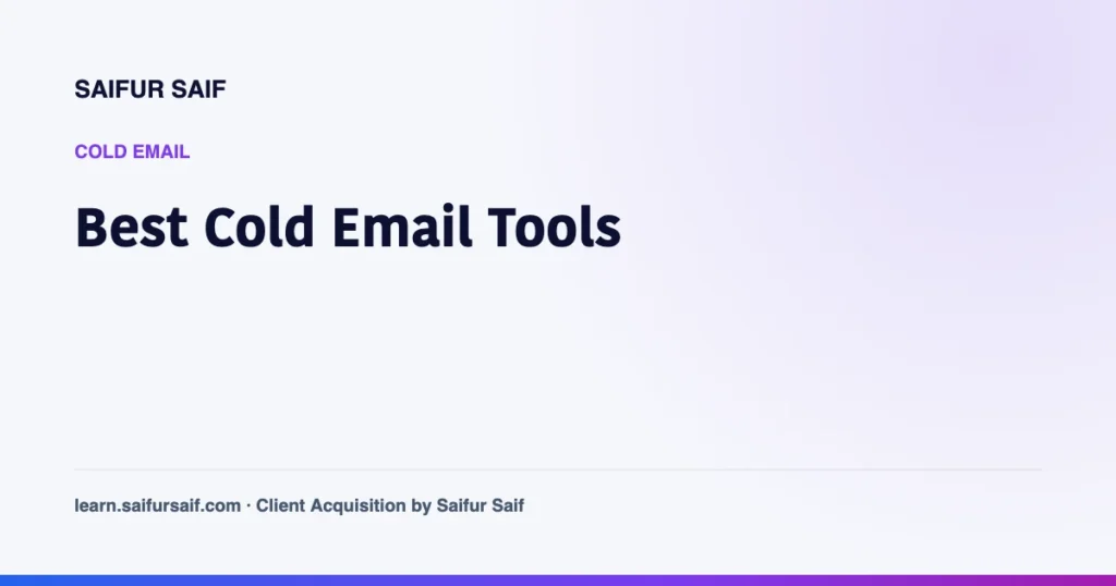 The Best Cold Email Tools Compared